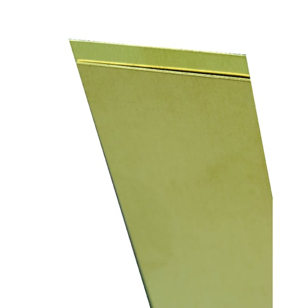 K&S Precision Metals K&S 0.032 in. X 4 in. W X 10 in. L Mill Brass Sheet Metal 253 - main